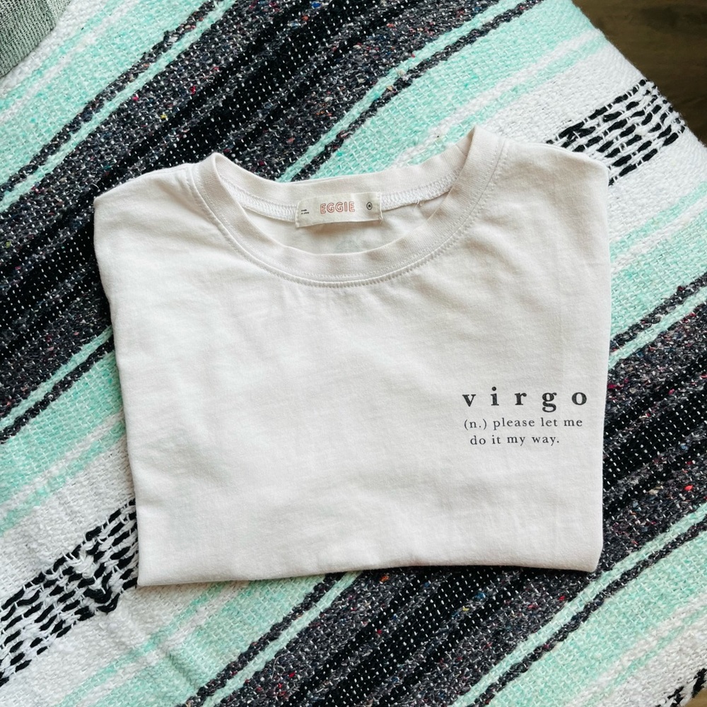 Eggie Astrology Virgo Cropped T-shirt in XS